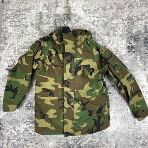 Vtg US Navy ECWCS Gore-Tex Men M Camo Parka Military Tactical Outdoors Gorpcore